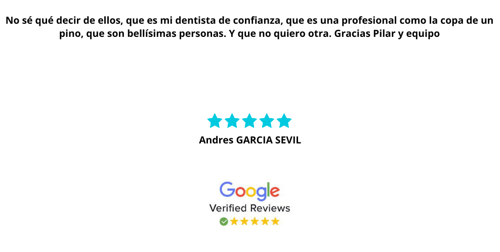 Testimonio de cliente 2 Dentista Zaragoza